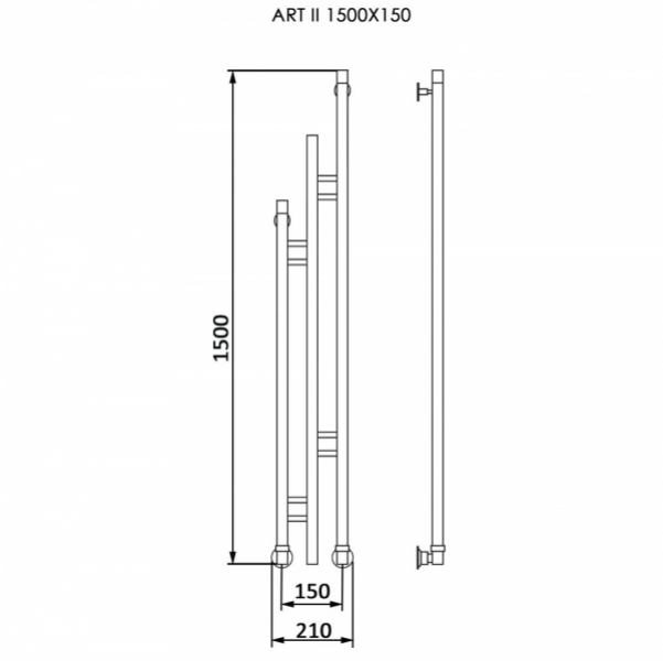 Дизайн-радиатор ART II Полотенцесушители «Ника»