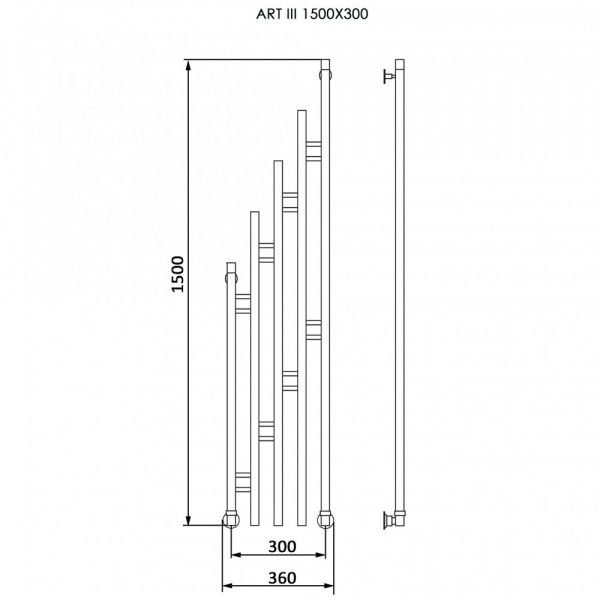 Дизайн-радиатор ART III Полотенцесушители «Ника»