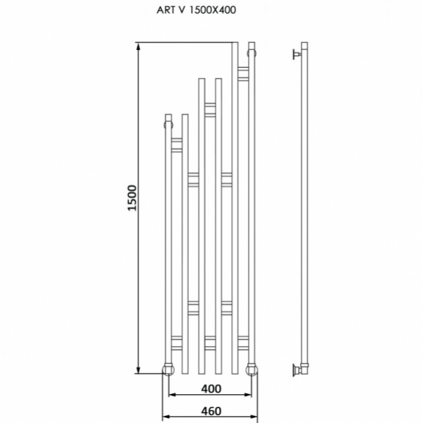 Дизайн-радиатор ART V Полотенцесушители «Ника»