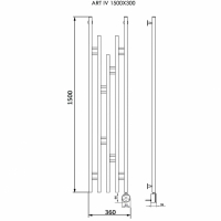 Дизайн-радиатор ART IV Полотенцесушители «Ника»