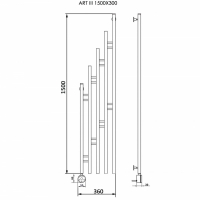 Дизайн-радиатор ART III Полотенцесушители «Ника»