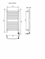 ЛД (г3)-80/40/47 без полочки электрический Полотенцесушители «Ника»