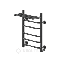 Полотенцесушитель WAY III c полкой 60/40 U RAL9005 mat Полотенцесушители «Ника»