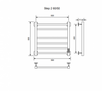 Полотенцесушитель STEP-2 60/50 U Полотенцесушители «Ника»