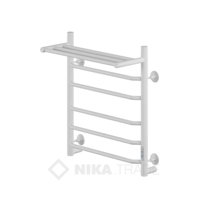 Полотенцесушитель WAY III c полкой 60/50 U RAL9016 Полотенцесушители «Ника»