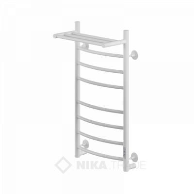 Полотенцесушитель WAY I c полкой 80/40 U (RAL9016) Полотенцесушители «Ника»