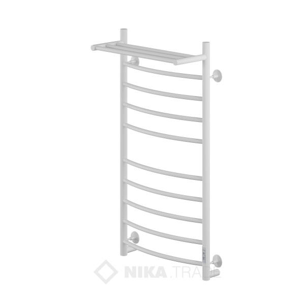Полотенцесушитель WAY I c полкой 100/50 U (RAL9016) Полотенцесушители «Ника»