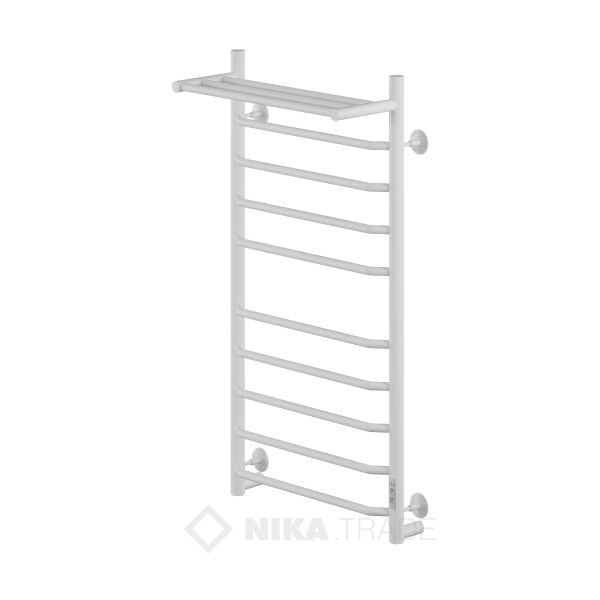 Полотенцесушитель WAY III c полкой 100/50 U RAL9016 Полотенцесушители «Ника»