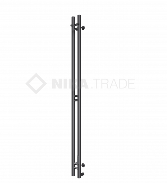 Полотенцесушитель ROBE-2 120/10 RAL9005 MAT Полотенцесушители «Ника»