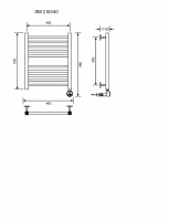 ЛМ 2-60/40/47 без полочки электрический Полотенцесушители «Ника»