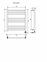 ЛМ 5-80/60/67 без полочки электрический Полотенцесушители «Ника»