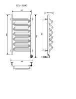ЛZ (г)-80/40/47 без полочки электрический Полотенцесушители «Ника»