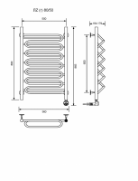 ЛZ (г)-80/50/57 без полочки электрический Полотенцесушители «Ника»