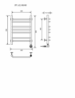 ЛТ (г2)-60/40/47 без полочки электрический Полотенцесушители «Ника»