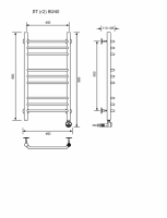 ЛТ (г2)-80/40/47 без полочки электрический Полотенцесушители «Ника»