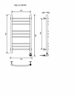 ЛД (г2)-80/40/47 без полочки электрический Полотенцесушители «Ника»