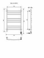 ЛД (г2)-80/50/57 без полочки электрический Полотенцесушители «Ника»