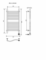 ЛВ (г3)-80/40/47 без полочки электрический Полотенцесушители «Ника»
