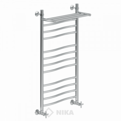 ЛВ (г2) ВП-100/50/56 с полочкой водяной Полотенцесушители «Ника»