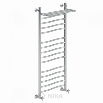ЛВ (г2) ВП-120/50/56 с полочкой водяной Полотенцесушители «Ника»
