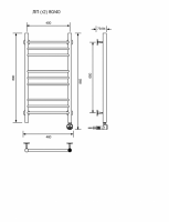 ЛП (г2)-80/40/47 без полочки электрический Полотенцесушители «Ника»