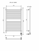 ЛП (г3)-100/60/67 без полочки электрический Полотенцесушители «Ника»