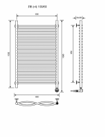 ЛВ (г4)-100/60/67 без полочки электрический Полотенцесушители «Ника»