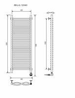ЛВ (г4)-120/40/47 без полочки электрический Полотенцесушители «Ника»